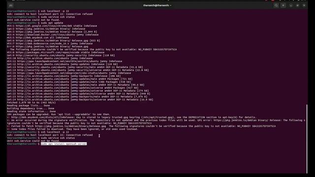ssh: connect to host localhost port 22: Connection refused: on Ubuntu смотреть онлайн