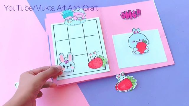 DIY Cute Gaming Book Part-1 | Easy Paper Gaming Book | 5 Paper Games in a book смотреть онлайн