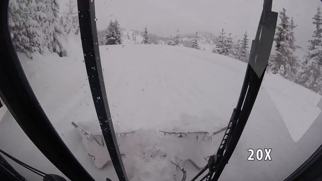 Idaho Snowmobile Trail Grooming with a Snow Cat Trail Groomer смотреть онлайн