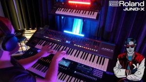 Nightcall by Kavinsky Juno-X Synth Cover #roland #kavinsky #nightcall