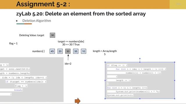 Java Array Exercise: Delete an element from the array смотреть онлайн