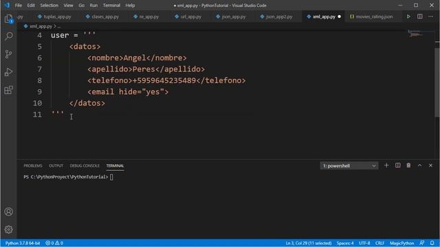 Python Básico 34 - El formato XML смотреть онлайн