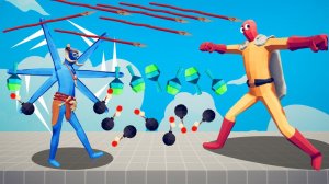 SAITAMA VS SUPER FAST RANGED UNITS | TABS - Totally Accurate Battle Simulator