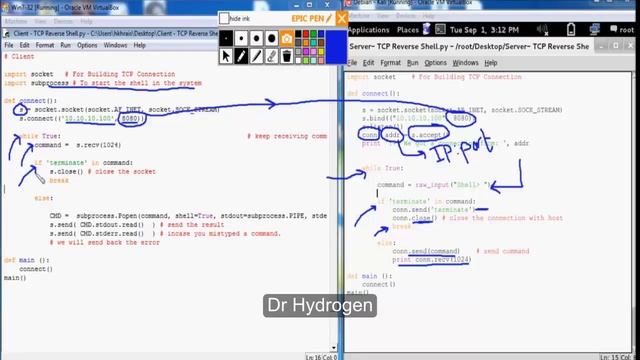 How to Code a TCP Reverse Shell using Kali Linux 2017 Tutorial смотреть онлайн