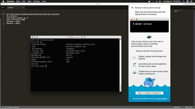 How to install Docker with PiCluster in Macos Sierra смотреть онлайн