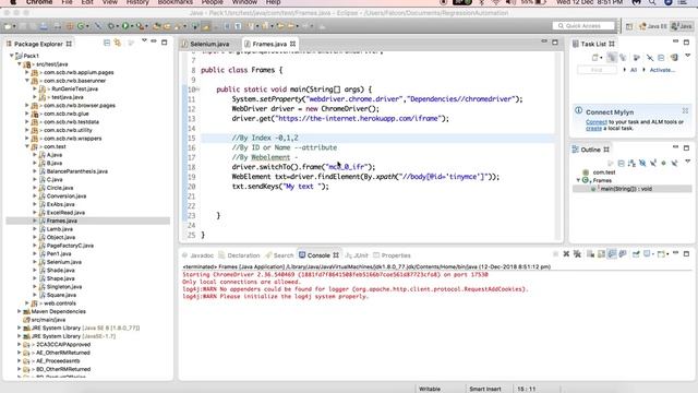 How to handle frames in selenium | Selenium webdriver with Java tutorials смотреть онлайн