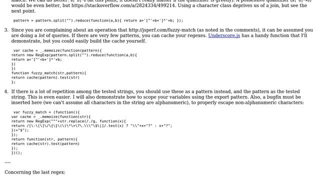 Code Review: Faster JavaScript fuzzy string matching function? (2 Solutions!!) смотреть онлайн