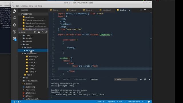 React Native Tutorial Scrollview смотреть онлайн