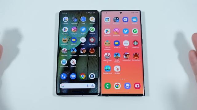 Google Pixel 7 Pro vs Galaxy S22 Ultra Speed Test! смотреть онлайн