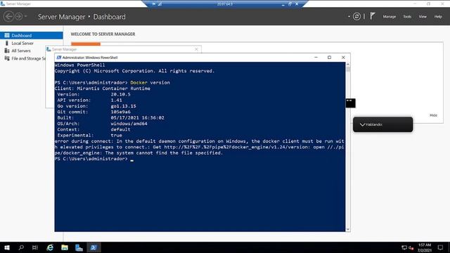 Docker- Virtualizar un contenedor en Windows Server 2019