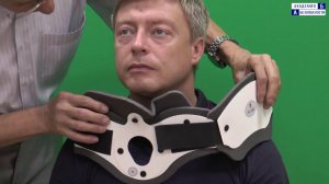 9  Наложение шины Шанца на шейный отдел
