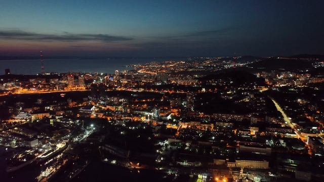 Ночной Владивосток | Луговая | Школьная | Светланская | Золотой Рог | 4k смотреть онлайн