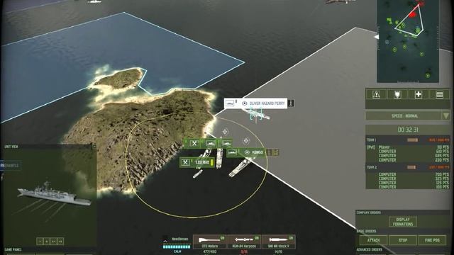 Wargame Red Dragon: Геймплей морских сражений [максимальная графика] смотреть онлайн
