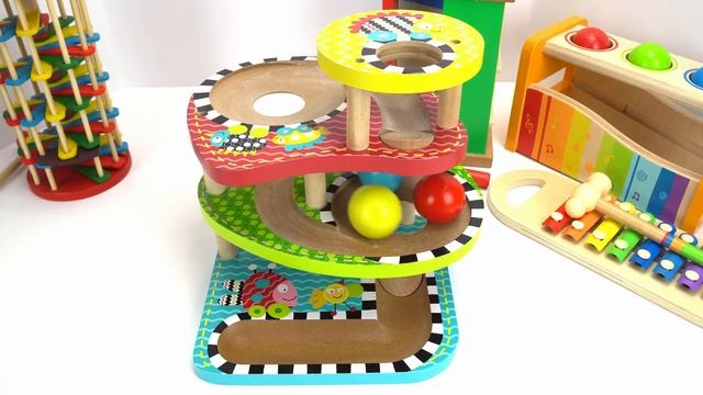 Teach Kids with Fun Preschool Toy Ball Pounding Benches! смотреть онлайн