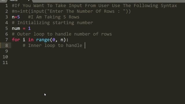 Python Programs To Print Floyd's Triangle | Printing Numbers in Right Triangle Shape | Coding Area смотреть онлайн