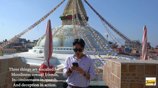 Reading 'The Precious Treasury of Written Instruction' by Patrul Rinpoche at Boudha, Kathmandu,Nepa смотреть онлайн