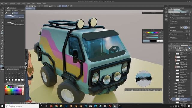 Stylized Concept Art in Clip Studio Paint and Blender Full Video смотреть онлайн