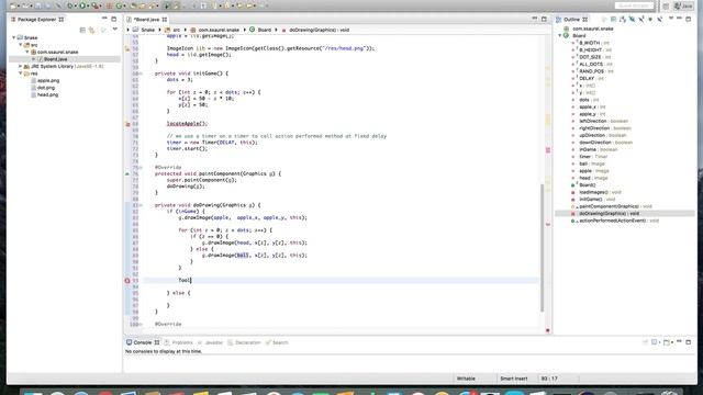 [Java] Create a Snake with Swing and Java 2D - Part 3 смотреть онлайн