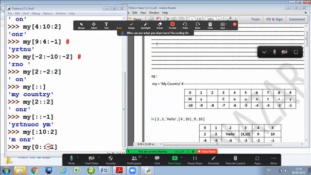 Python Tamil | class on 09.09.2021 | Part II | Index and slicing| By ML.Nazar Sir смотреть онлайн
