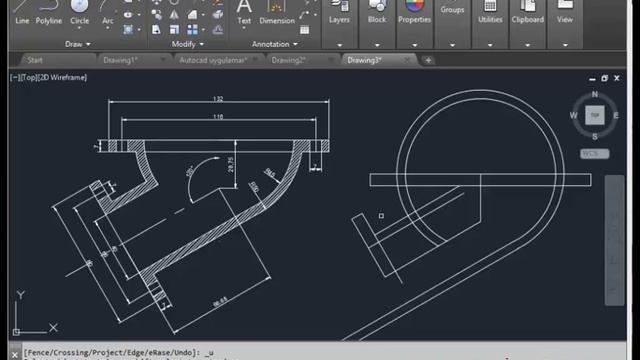 AutoCAD 2016 Uygulama - 2 смотреть онлайн