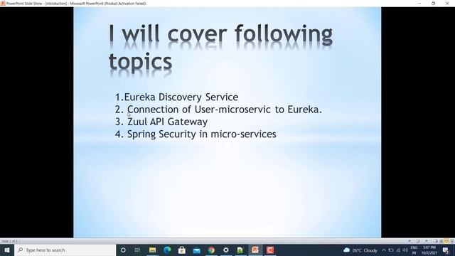 1.Microservices and Spring Security Startup video Index. смотреть онлайн