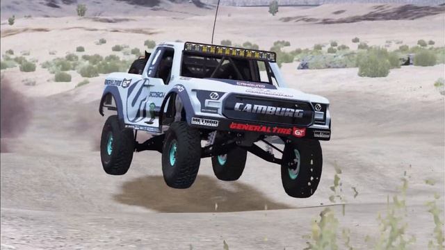 BeamNG.Drive | Camburg trophy truck suspension testing! смотреть онлайн