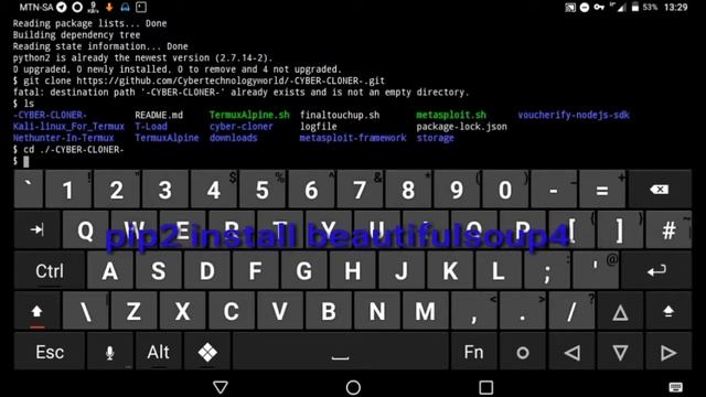 HOW TO INSTALL CYBER-CLONER IN TERMUX смотреть онлайн