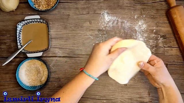 Турецкие сладкие булочки с Тахини и Грецкими Орехами. Tahinli çörek. Турецкая выпечка смотреть онлайн