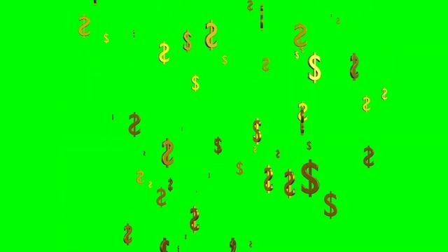 ЛЕТАЮЩИЙ СИМВОЛ ДОЛЛАРА на ЗЕЛЕНОМ ФОНЕ / DOLLAR смотреть онлайн