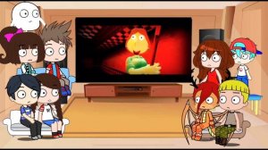 Fandoms react to SMG4 Mario Nintendo memes 7 ft Luigi by @SMG4 | gacha club