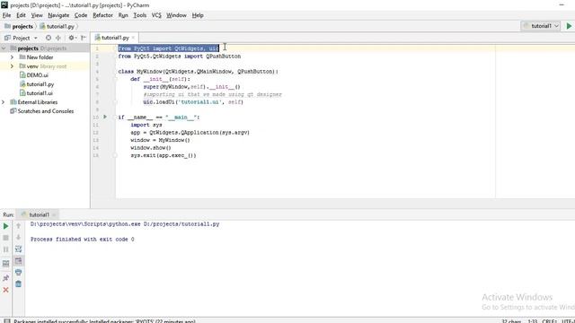 Python pyqt5: how to link .ui file into python смотреть онлайн