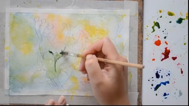 Негативные пространства в акварели смотреть онлайн