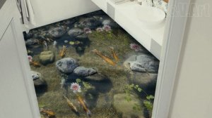 Изображения для наливных 3д полов, cерия "Водоёмы"