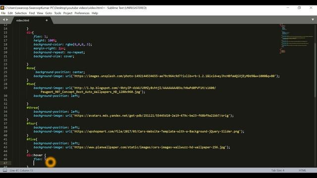 flex property-Hovering effect [HTML , CSS ]... смотреть онлайн