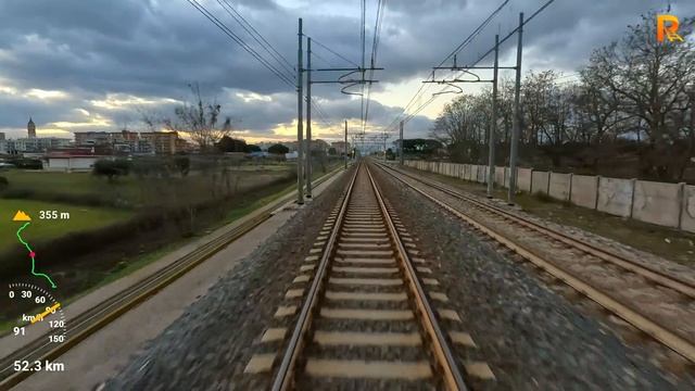 Cab ride Bari Centrale - Taranto (Italy) train driver's view in 4K смотреть онлайн