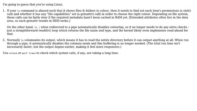 'ls' command very slow (3 Solutions!!) смотреть онлайн