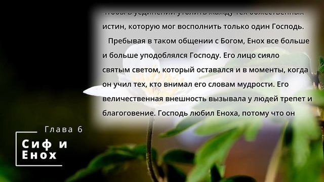 Библия по простому - гл.6 "Сиф и Енох", Книга: Дух Пророчества, т.1 - Е. Уайт. смотреть онлайн