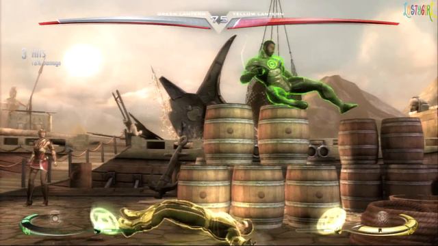 Injustice Gods Among Us Green Lantern John Stewart Costume Gameplay смотреть онлайн