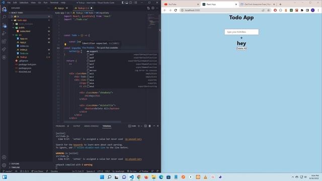 Make Todo List with react.js смотреть онлайн