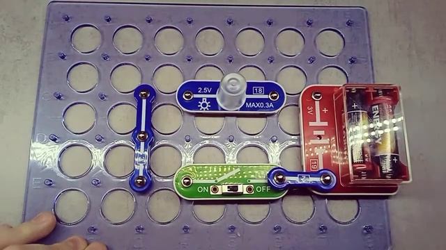 Электрическая схема - Лампа (конструктор znatok) смотреть онлайн