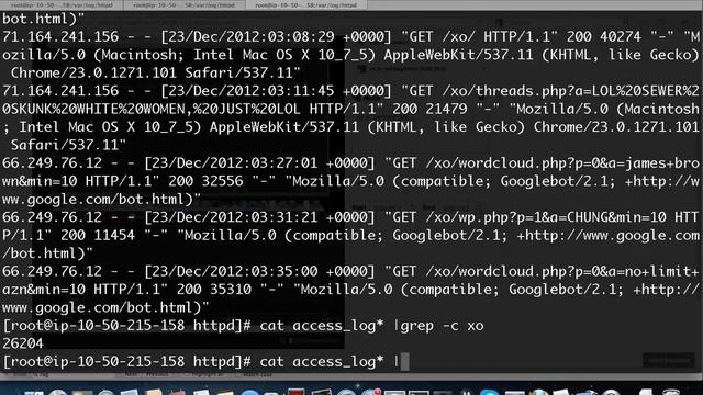 How to count visitors by IP with Apache httpd access log смотреть онлайн