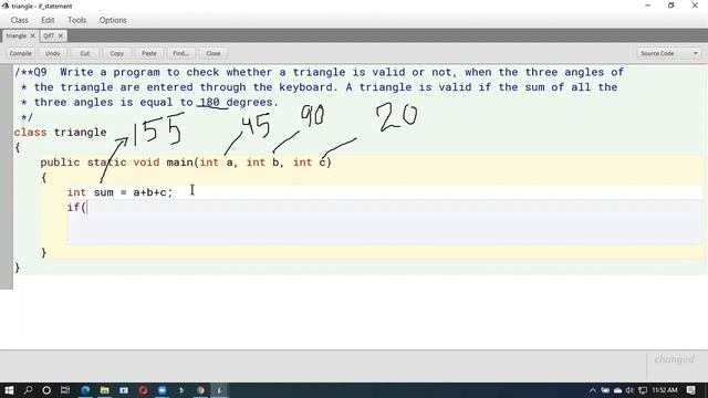 Triangle Program in Java | WAP to check whether the triangle is valid or not | YP Computer Classes смотреть онлайн