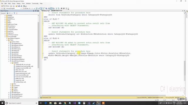 C# winform Category and Product MSSQL Stored Procedure Grocery Shop POS Part 31 смотреть онлайн