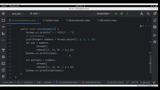 Java8 - Stream collect, forEach ve reduce (Terminal Operators) смотреть онлайн