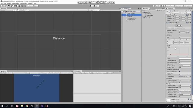 How To Draw A Line Between Two Points And Show Distance When Click And Release Mouse Button In Unit смотреть онлайн