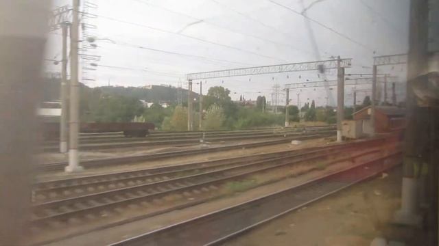 Станция Туапсе СКЖД прибытие. Поезд№201М Москва-Адлер 19.08.2017 смотреть онлайн