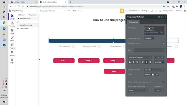 Learn How To Use Progress Bar Feature in bubble.io смотреть онлайн
