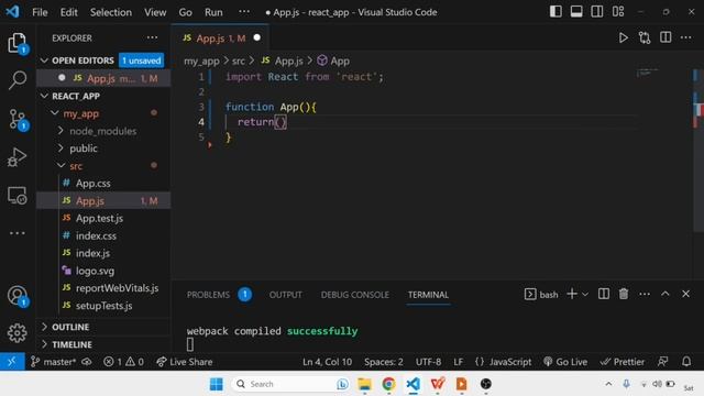 Environment Setup and Hello World Tutorial in Hindi | Complete React Course in Hindi #2 смотреть онлайн