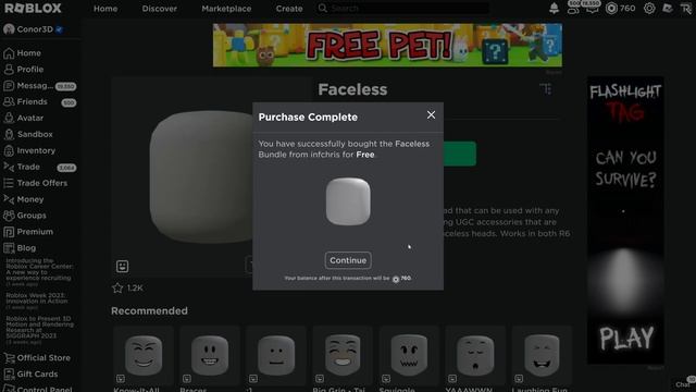 [FREE ITEM] How to get the FACELESS DYNAMIC HEAD | Roblox смотреть онлайн