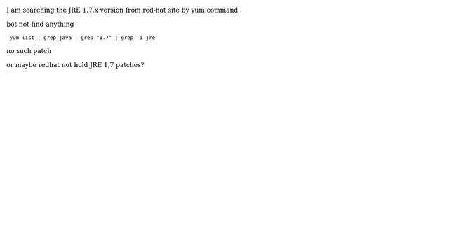 Unix & Linux: redhat + how to find the oracle JRE version 1.7 from redhat site смотреть онлайн